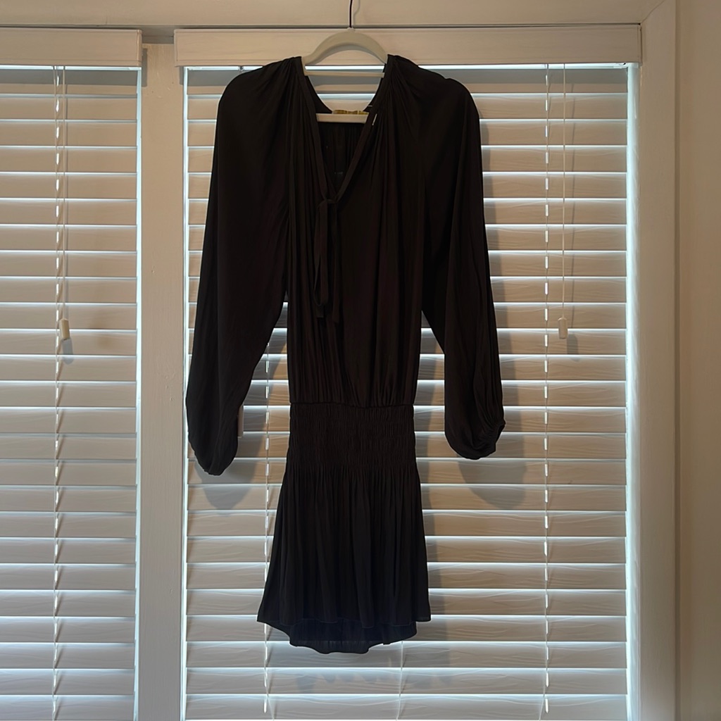 Ramy Brook Long Sleeve Midnight Mini Dress